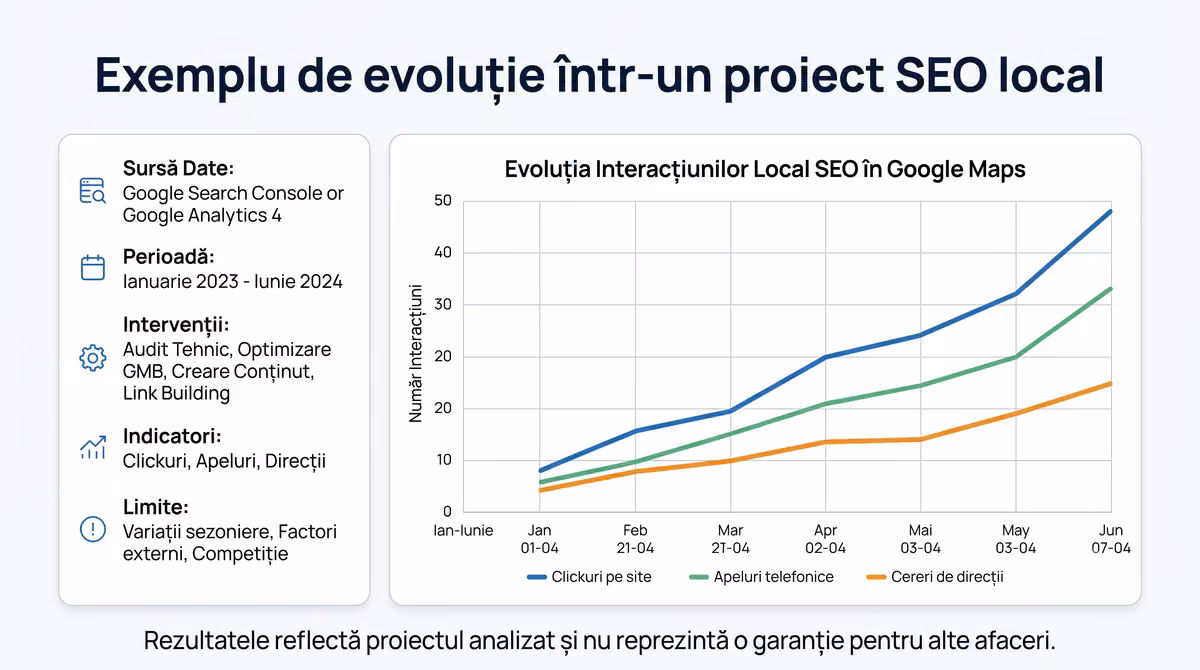 exemplu raport studiu caz seo local service auto date