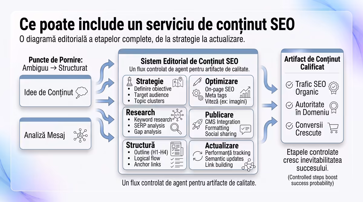 Etapele unui proiect de conținut SEO