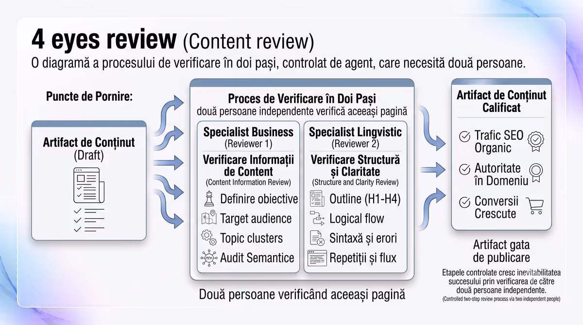 Verificarea în doi ochi a unei pagini de conținut SEO