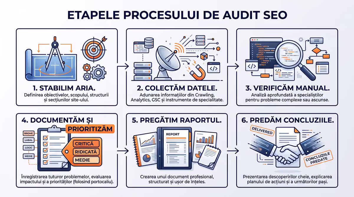 Etapele procesului de audit SEO